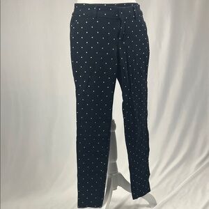 Women’s Black Polka Dot Pants Petite Size 8
